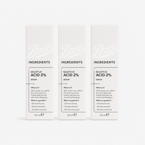 boots salicylic Boots Salicylic Acid 2% Serum – BHA Exfoliating & Clarifying Serum (30ml)