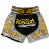 Silver & Black Muay Thai Shorts